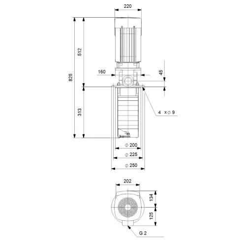 Полупогружной насос Grundfos MTR 15-5/5 A-W-A-HUUV 98513602