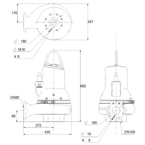 Канализационный насос Grundfos SL1.80.80.15.4.50D.C 98624693