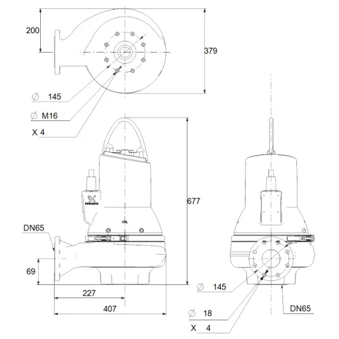 Канализационный насос Grundfos SL1.50.65.40.EX.2.51D.C 98626705