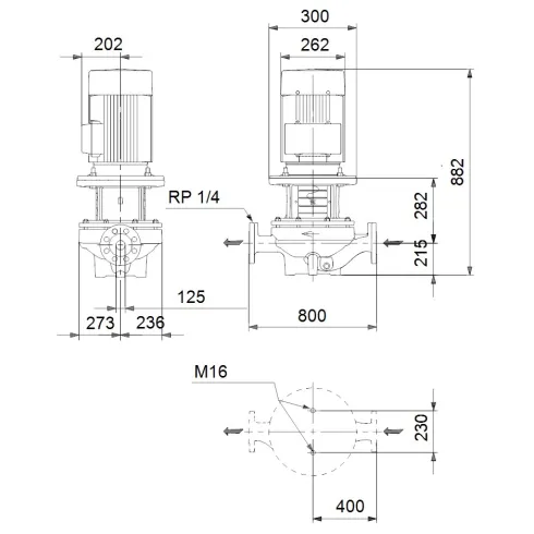 Центробежный насос 3 квт Grundfos TP 125-80/6 A-F-A-BAQE-JX5 98743792