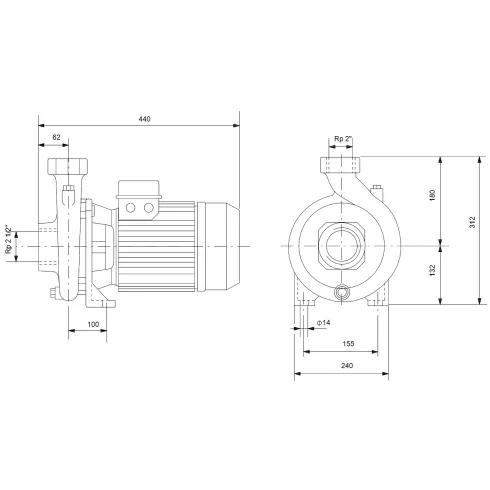Центробежный насос для систем частного водоснабжения Grundfos NS 30-30 CVBP 98907044