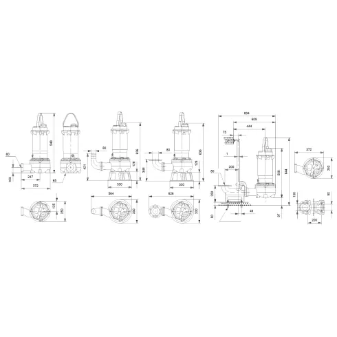 Насос для водоотведения Grundfos DPK.V.65.80.15.2.5.0D 98913685