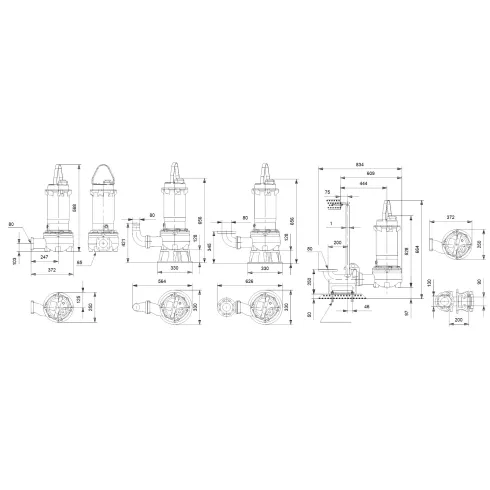 Насос для водоотведения Grundfos DPK.V.65.80.22.2.5.0D 98913687
