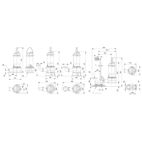 Насос для водоотведения Grundfos DPK.V.65.80.15.4.5.0D 98946548