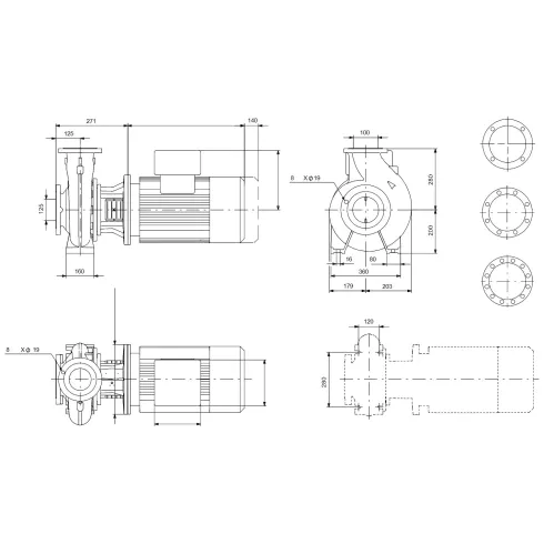 Консольно-моноблочный насос Grundfos NB 100-160/160-140 EUP AF2ABQQE 98975712