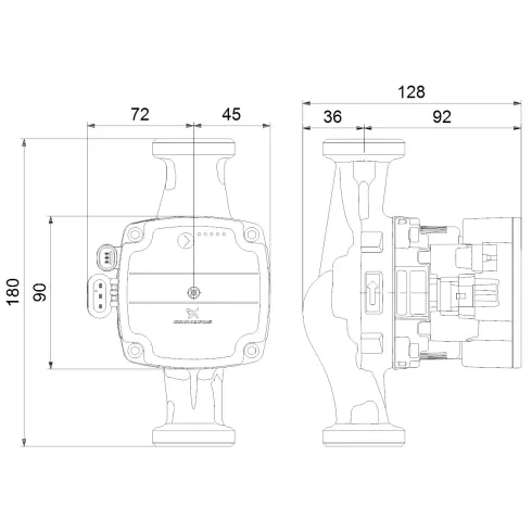 Циркуляционный насос Grundfos ALPHA Solar 25-75 180 98989300
