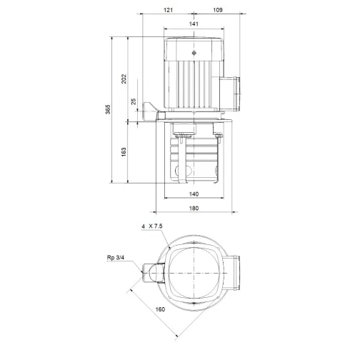 Полупогружной насос Grundfos MTH 2-4/1 A-W-A-AQQV 98992541