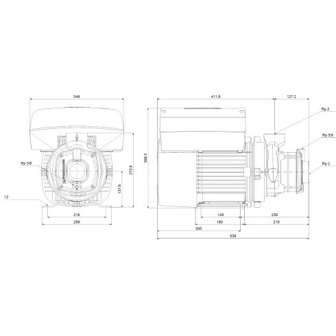 Центробежный насос Grundfos CME 15-3 A-R-A-E-AQQE S-A-D-N 99077763