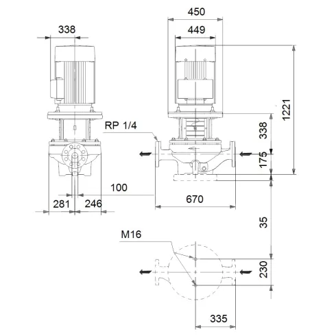 Центробежный насос 45 квт Grundfos TP 100-530/2 A3-F-O-DAQF-TX1 99087202
