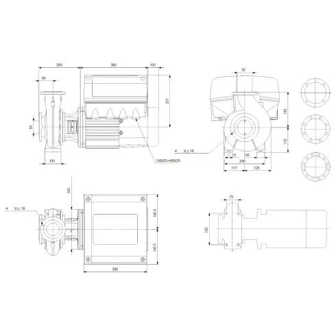 Консольно-моноблочный насос Grundfos NBE 32-160/177 AF2ABQQE 99100046