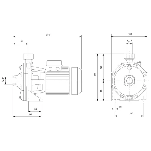 Центробежный моноблочный насос Grundfos NS 4-23 1х230V 99126462