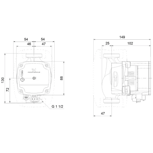 Циркуляционный насос Grundfos ALPHA1 L 25-60 130 99160583