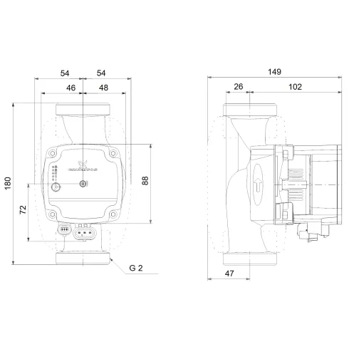 Циркуляционный насос Grundfos ALPHA1 L 32-60 99199614