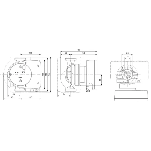 Циркуляционный насос Grundfos MAGNA1 25-120 180 99221215