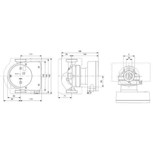 Циркуляционный насос Grundfos MAGNA1 32-80 180 99221235