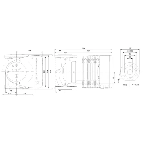 Циркуляционный насос Grundfos MAGNA1 40-80 F 220 99221303