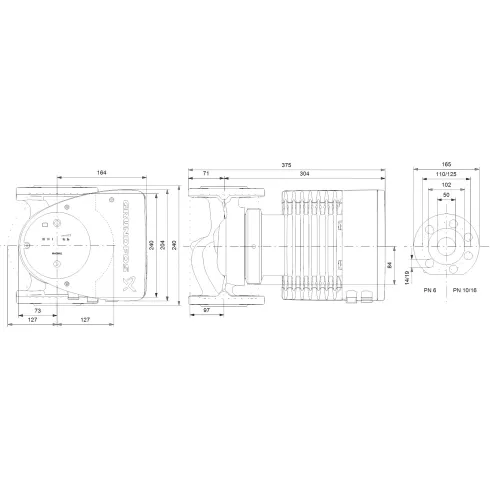 Циркуляционный насос Grundfos MAGNA1 50-60 F 240 99221333