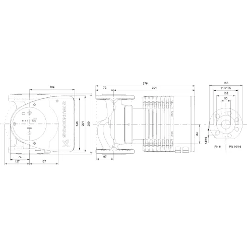 Циркуляционный насос Grundfos MAGNA1 50-120 F 280 99221336