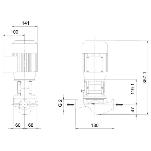 Центробежный насос Grundfos TP 32-90/2 A-O-I-BQBE-DX1 99222124