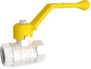 Кран шаровой латунный резьбовой для газа LD Pride 47.25. GAS Ру40 Ду25 (PN40 DN25) рычаг, муфта-муфта