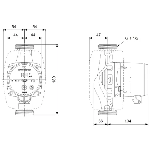 Циркуляционный насос Grundfos ALPHA3 25-80 99371972
