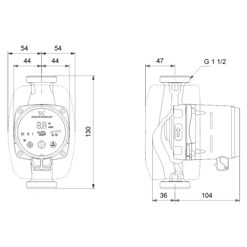 Циркуляционный насос Grundfos ALPHA2 25-80 130 99411163