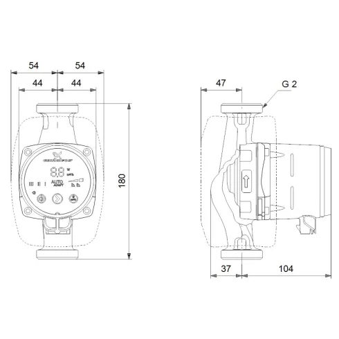 Циркуляционный насос Grundfos ALPHA2 32-80 N 99411449
