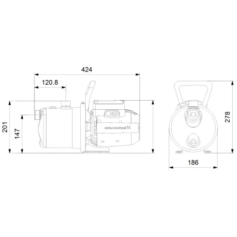 Самовсасывающий насос Grundfos JP 5-48 99458769