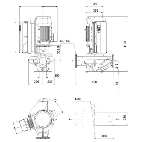 Центробежный насос 22 квт Grundfos TPE 150-250/4 SC-A-F-A-BQQE-QX3 99474544