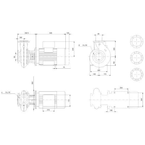 Консольно-моноблочный насос Grundfos NB 65-200/190 AF2ABQQE 99485895