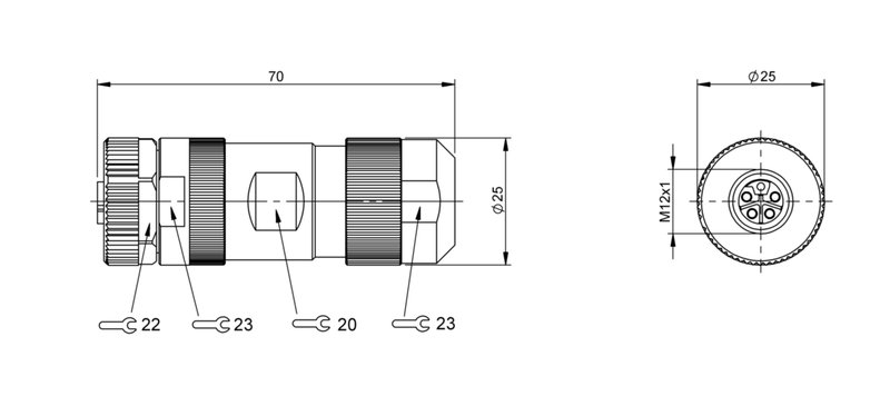 Разъем Balluff BCC M435-0000-1L-000-61X5B5-000