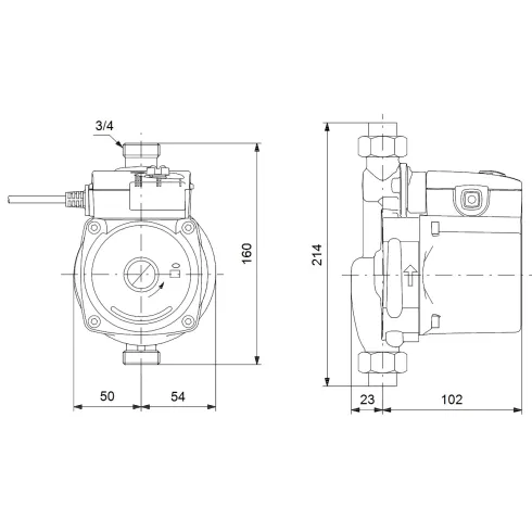 Миниатюрный насос повышения давления Grundfos UPA 15-90 N 99539041