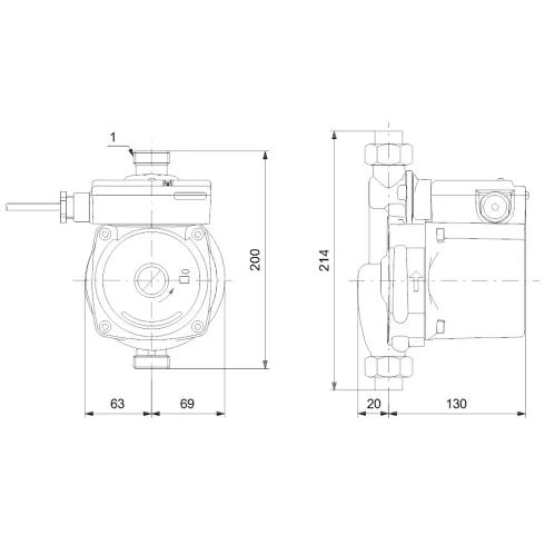 Миниатюрный насос повышения давления Grundfos UPA 15-120 99553570