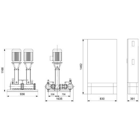 Установка пожаротушения Grundfos HYDRO MX 1/1 CR95-1 99575592