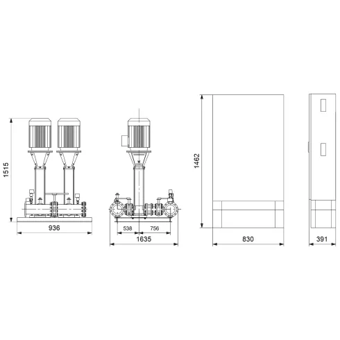 Установка пожаротушения Grundfos HYDRO MX 1/1 CR95-3-2 99575595