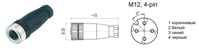 Разъем NEFTIM NEAM12FC4001A