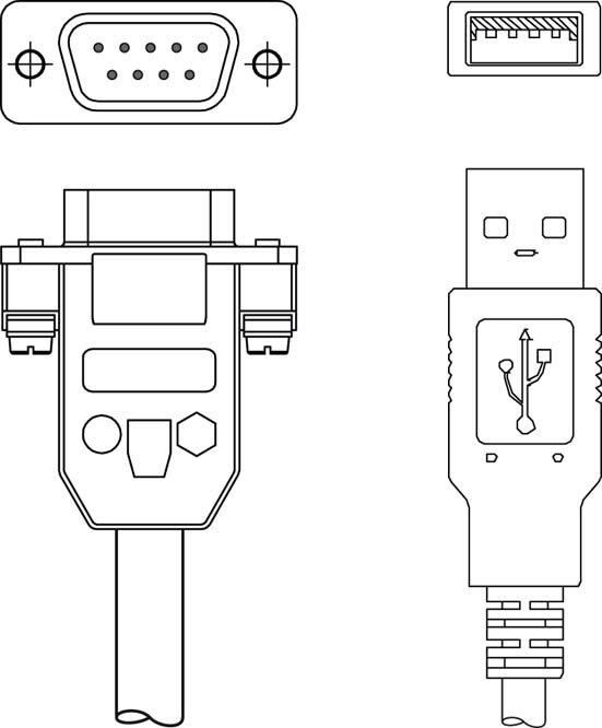 Соединительный кабель Leuze Electronic KB-RS232-USB