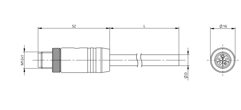 Разъем с кабелем Balluff BCC M415-0000-2L-017-PX85A5-050