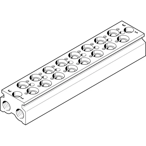 Плита для блочного монтажа Festo CPE18-3/2-PRS-3/8-8-NPT