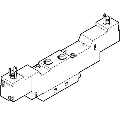 Распределитель с электромагнитным управлением Festo MEBH-5/3G-1/8-S-B