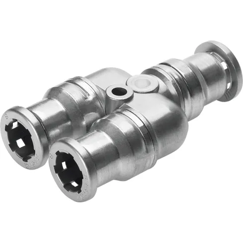 Тройник цанговый прямой Festo CRQSY-12 из нержавеющей стали