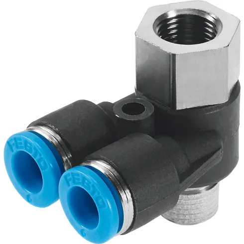Тройник цанговый с внутренней резьбой и наружным шестигранником Festo QSYTF-1/2-12-B