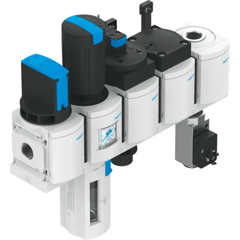 Блок подготовки воздуха, комбинация Festo MSB4-1/4:C3J1D1A1F3-WP