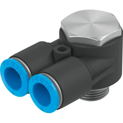 Тройник цанговый с резьбой угловой Festo QSYLV-G1/8-6
