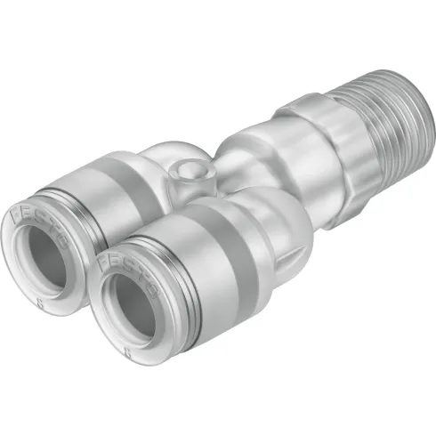 Тройник цанговый с резьбой Festo NPQP-Y-R14-Q8-FD-P10