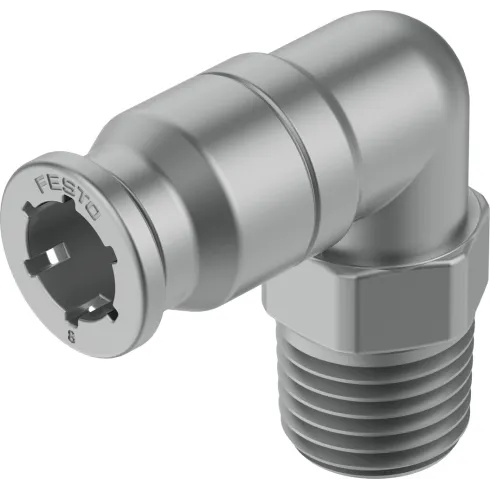 Штуцер цанговый угловой Festo CRQSL-1/4-8 из нержавеющей стали