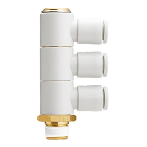 Коллектор цанговый SMC KQ2-VT08-04S