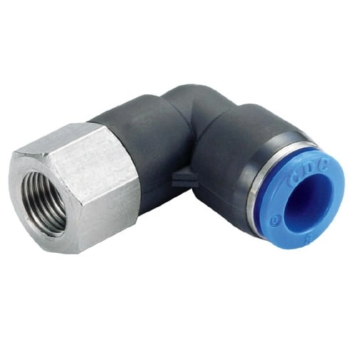 Штуцер цанговый угловой CDC PLF-12-G04