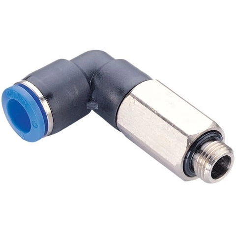 Штуцер цанговый угловой удлиненный CDC PLL-06-G03