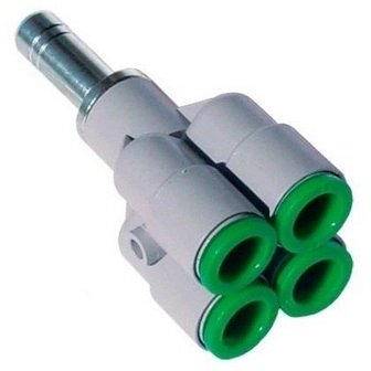 Коллектор цанговый с вставной втулкой Pneumax T2406L0